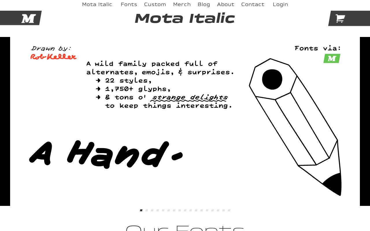 screenshot-Mota Italic