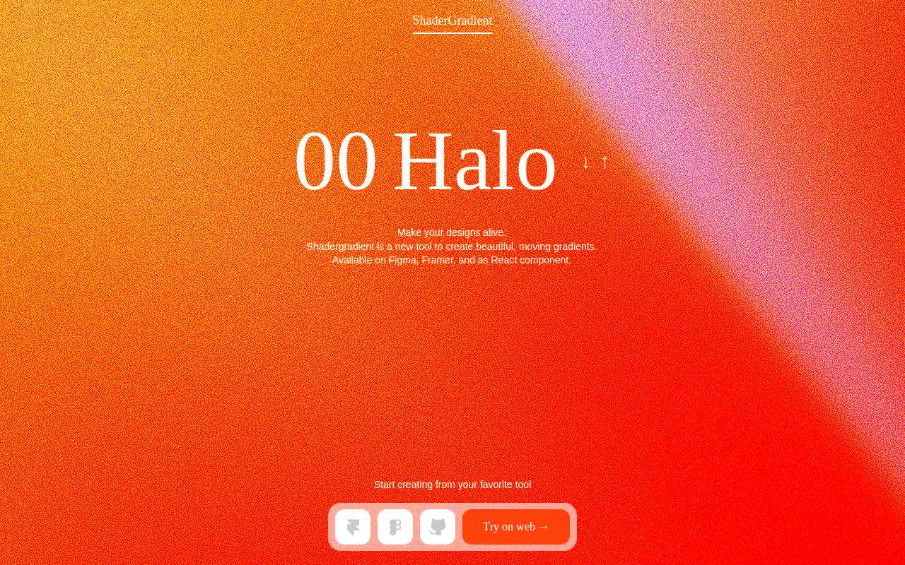 screenshot-Shader Gradient