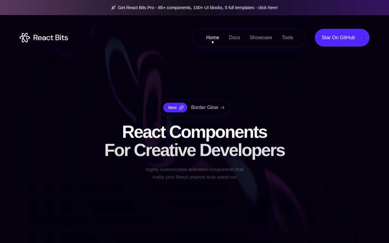 screenshot-React Bits - Animated UI Components For React