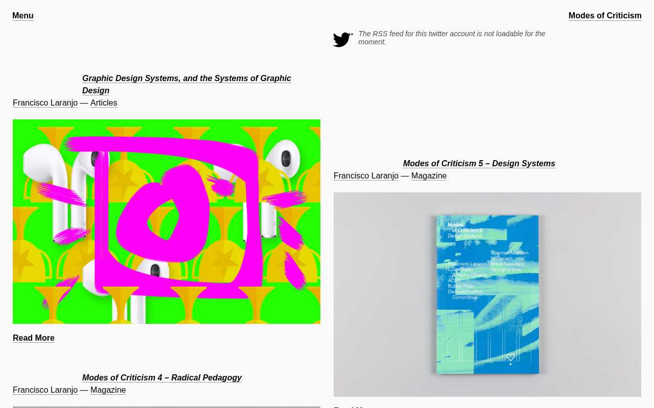 screenshot-Modes of Criticism