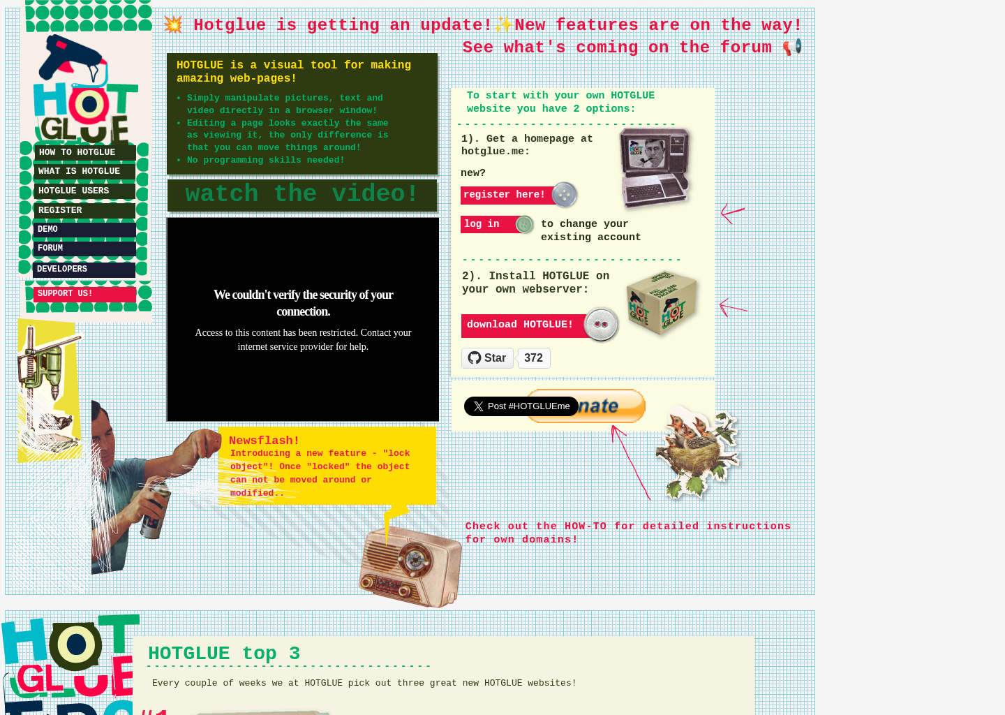 screenshot-HOTGLUE.ME :: unique tool for web publication & samizdat